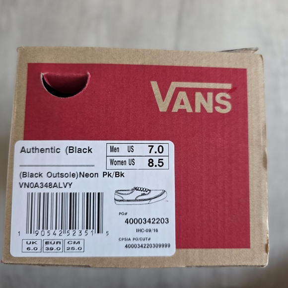 Vans Authentic Black Sneakers - Picture 1 of 3